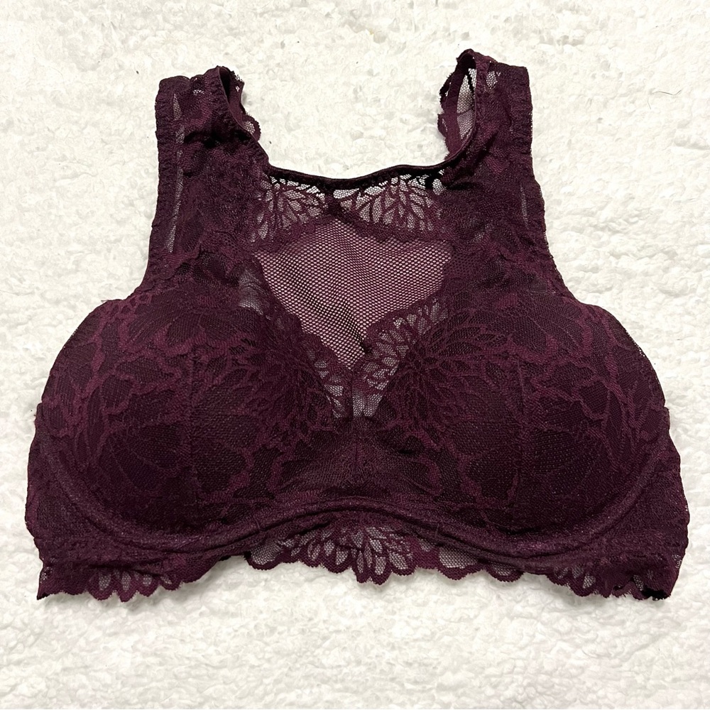 PINK Victoria’s Secret High Neck Lace Bralette medium